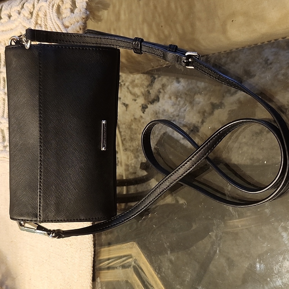 Rebecca Minkoff Leather Crossbody Bag Black Stefano Leather & Tassel